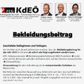 Bekleidungsbeitrag