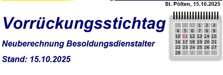 Vorrückungsstichtag-Besoldungsdienstalter