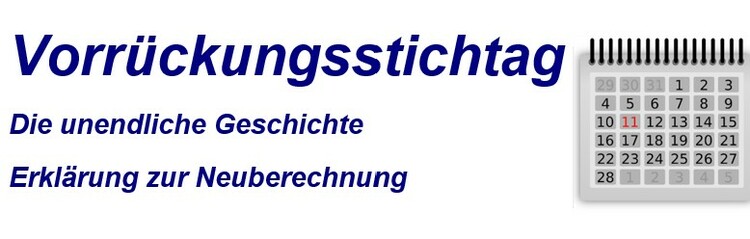 Erklärung zum Vorrückungsstichtag