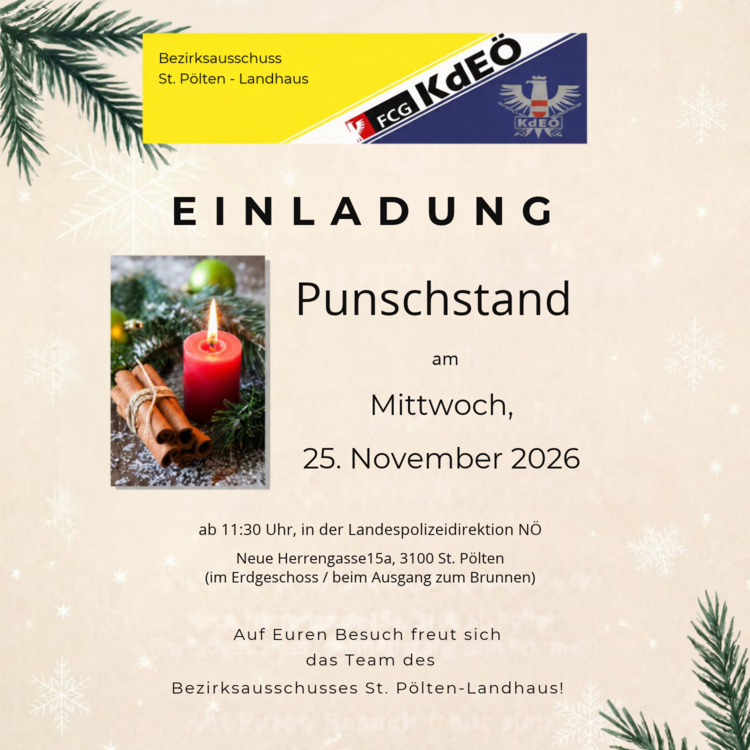 Punschstand der KdEÖ St. Pölten Landhaus (LPD)